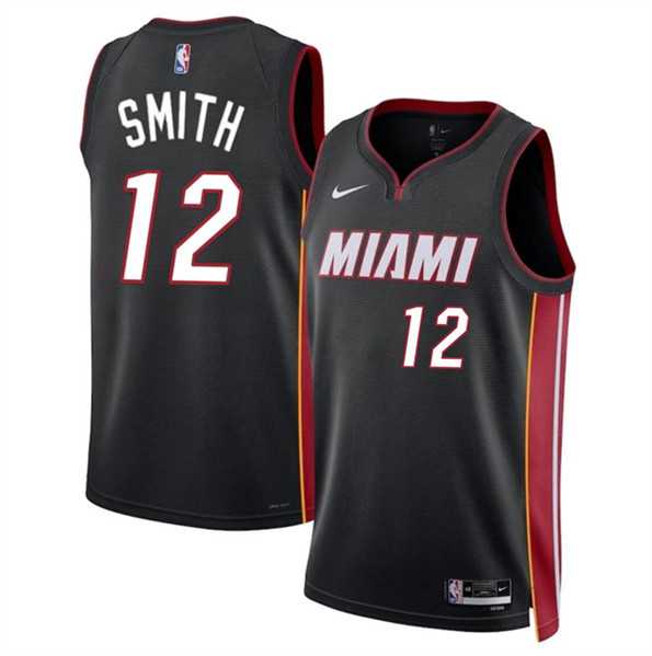 Men's Miami Heat #12 Dru Smith Black 2024 Icon Edition Stitched Basketball Jersey Dzhi,We sell and wholesale Men's Miami Heat #12 Dru Smith Black 2024 Icon Edition Stitched Basketball Jersey Dzhi on line form chian!